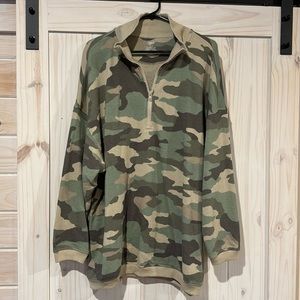 Aerie Camo Quarter Zip